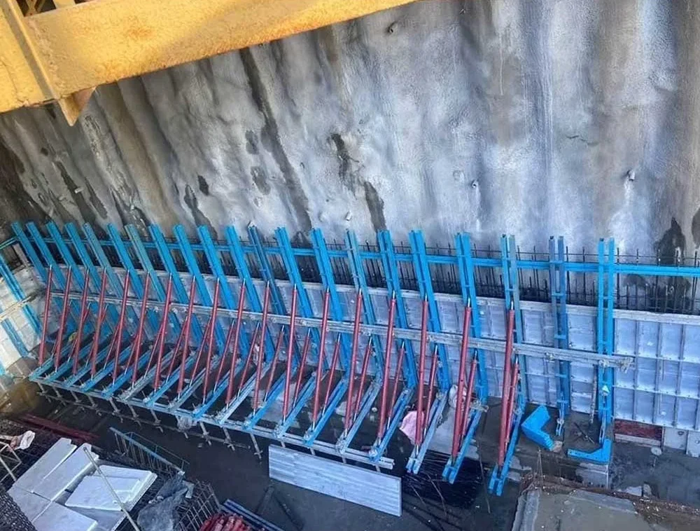 Aluminium Single Sided Retaining Wall Formwork